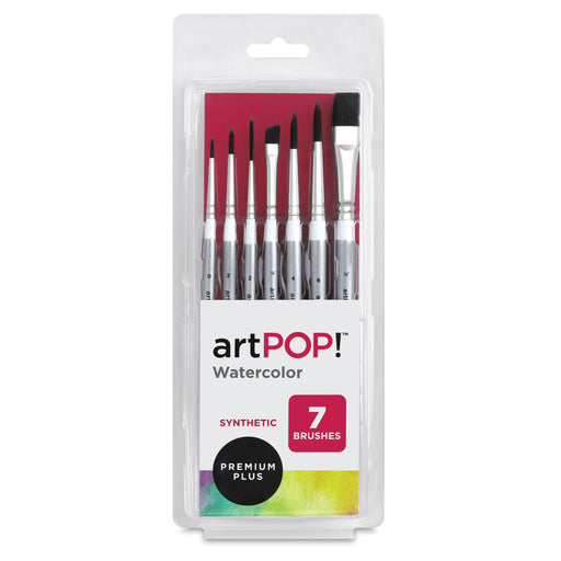 artPOP! Premium Plus Synthetic Watercolor Brush Set (Front of package) View 2