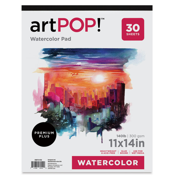 artPOP! Watercolor Pad - 11" x 14", 30 sheets
