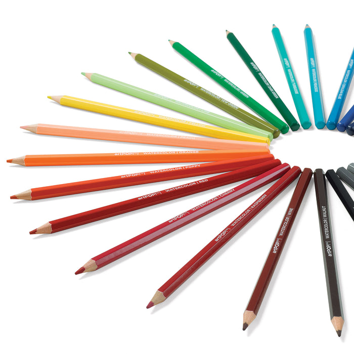 artPOP! Premium Watercolor Pencils - Set of 24 (pre-sharpened pencils)