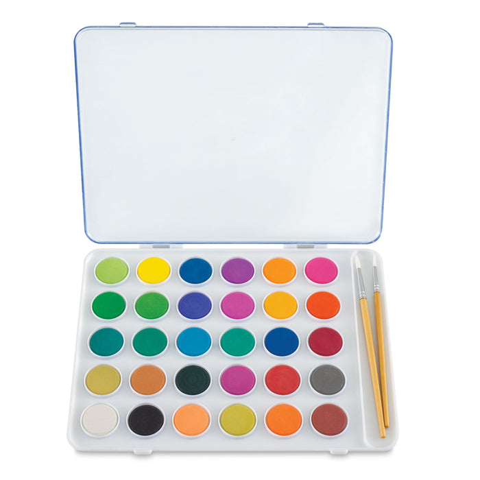 artPOP! Watercolor Kit (Watercolor palette open with two paintbrushes)