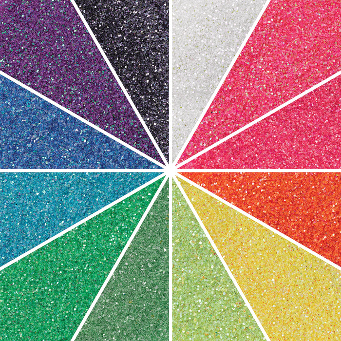 Glitter Packs - Fine, Neon, 0.07 oz, Pkg of 12 (Colors spread out)