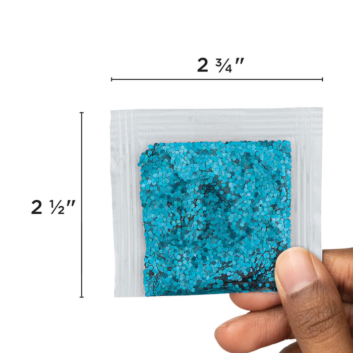 Glitter Packs - Chunky, Assorted Colors, 0.07 oz, Pkg of 12 (Glitter on sheet)