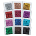 Glitter Packs - Chunky, Assorted Colors, 0.07 oz, Pkg of 12