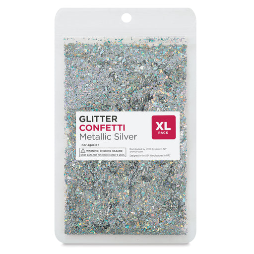 Glitter Confetti - Silver, 0.88 oz (Front of package) View 2