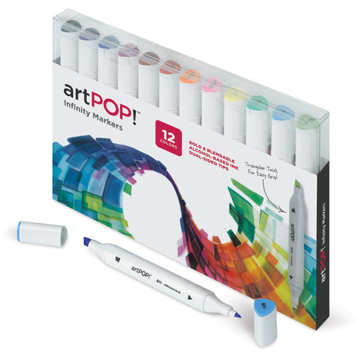 artPOP! Infinity Art Markers - Set of 12 (Markers in package) View 1