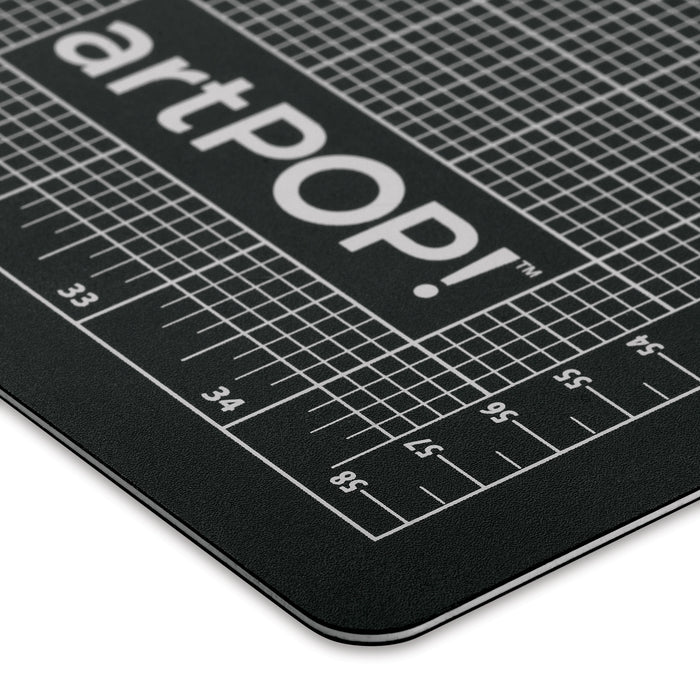 artPOP! Self-Healing Cutting Mat (Close-up of bottom corner showing measurement markings)