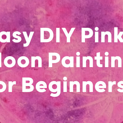 Easy DIY Pink Moon Painting for Beginners