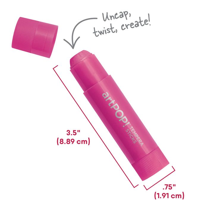 artPOP! Kids Washable Tempera Paint Stick, features