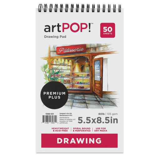 artPOP! Drawing Pad - 5-1/2" x 8-1/2", front of pad View 2