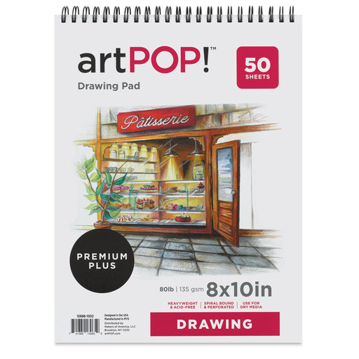 artPOP! Drawing Pad - 8" x 10", front of pad View 2