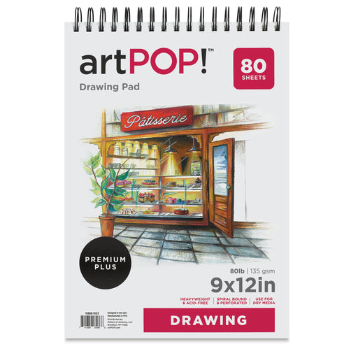 artPOP! Drawing Pad - 9" x 12", front of pad View 2