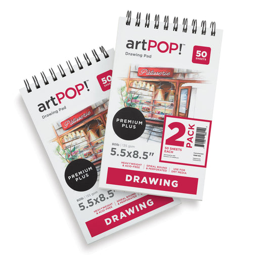 artPOP! Drawing Pads - 5-1/2" x 8-1/2", Pkg of 2 View 1