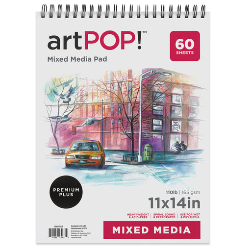 artPOP! Mixed Media Pad - 11" x 14", 60 sheets, front cover View 2