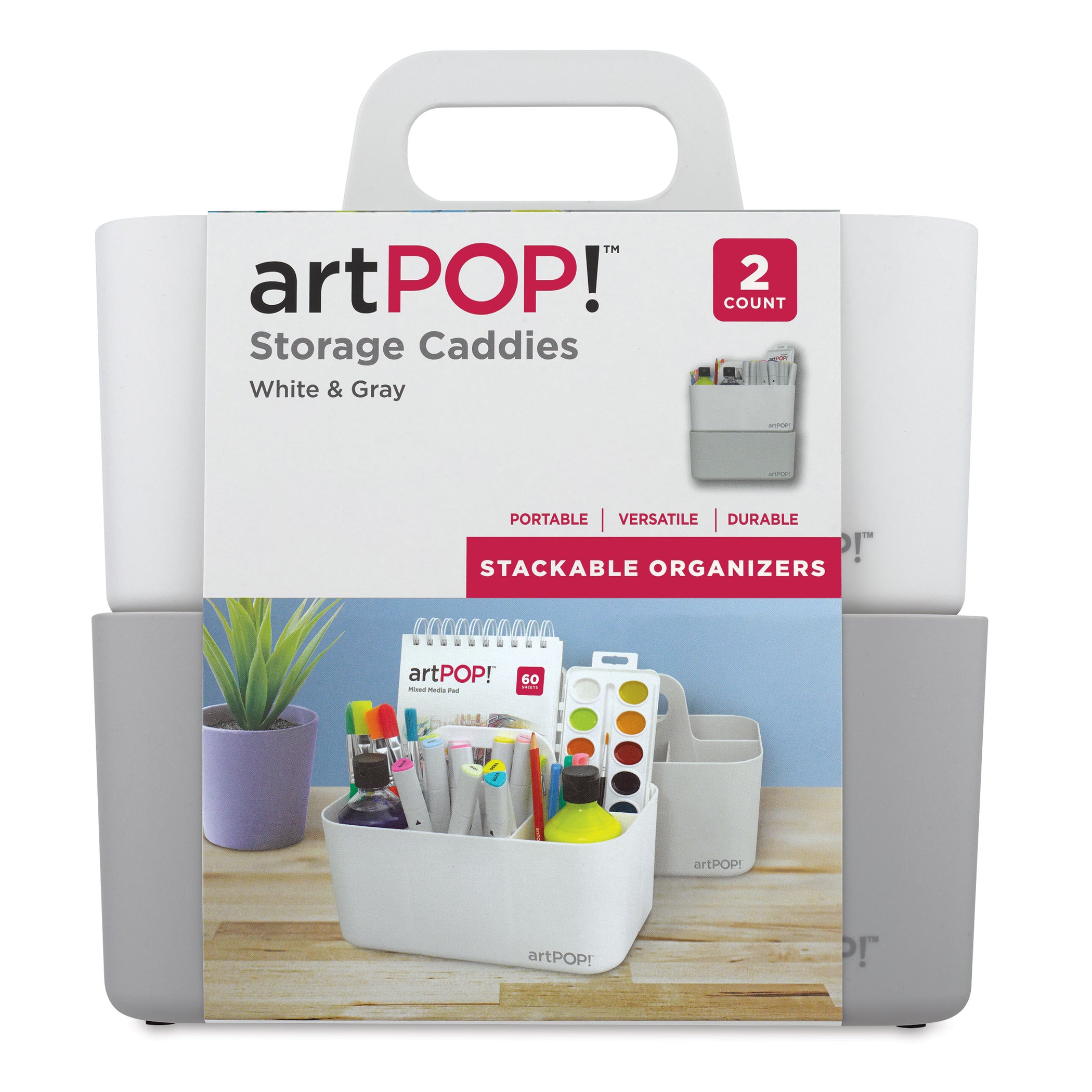 Stackable Storage Caddies - Set of 2 | artPOP!