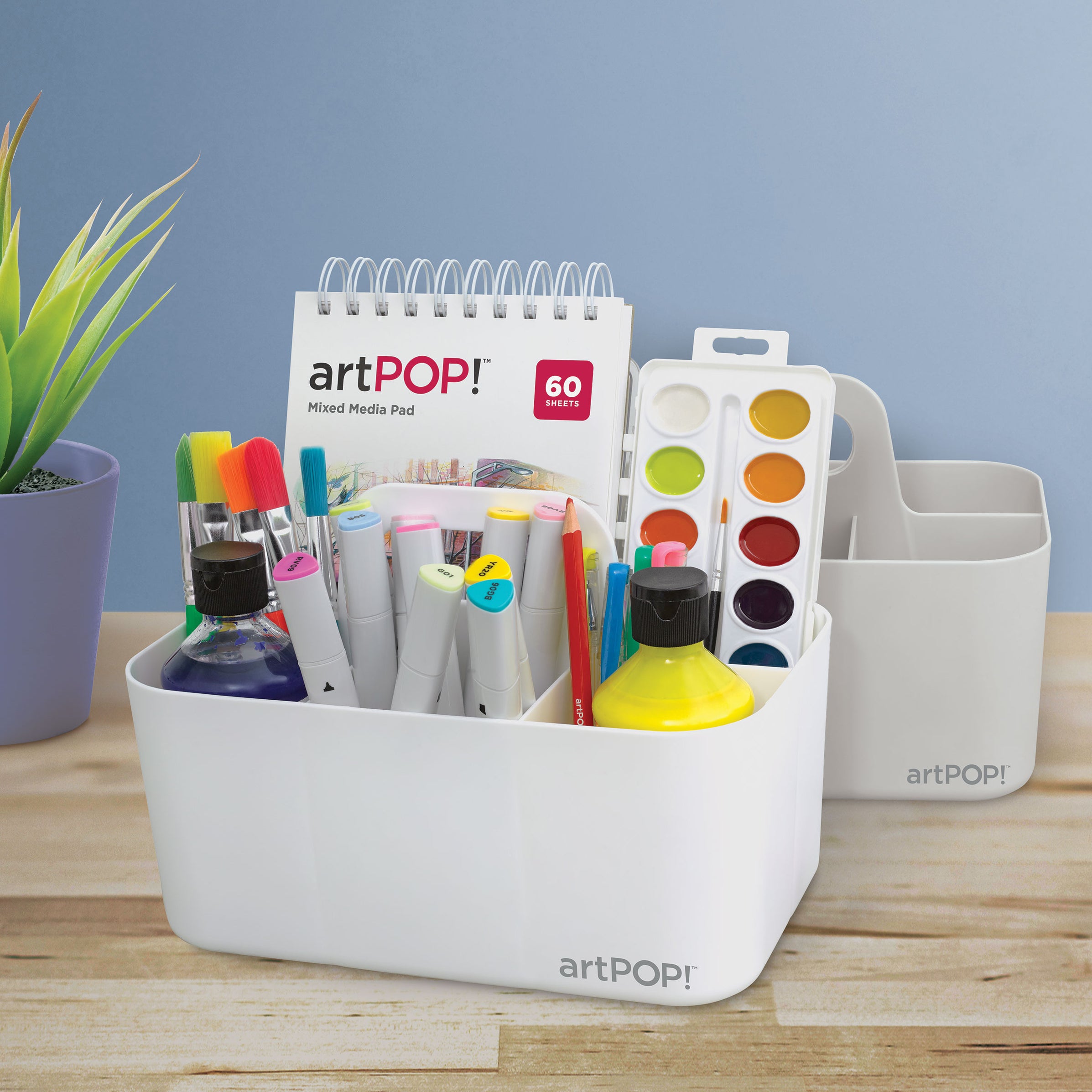 Stackable Storage Caddies - Set of 2 | artPOP!