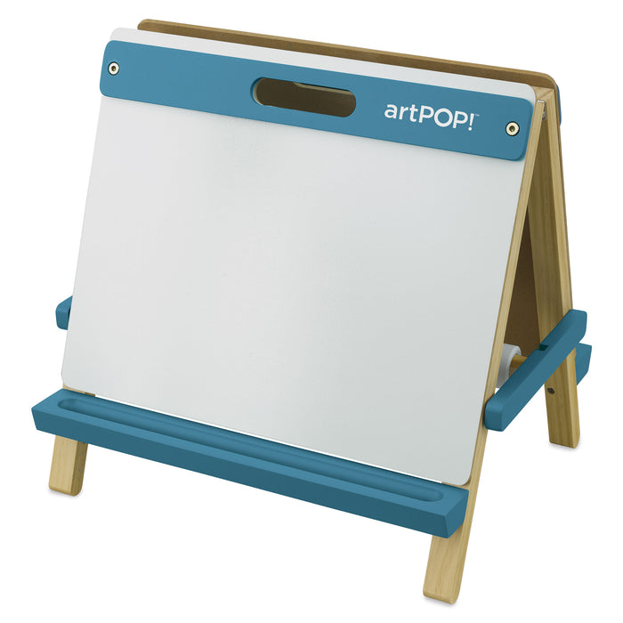artPOP! Kids 3-in-1 Tabletop Easel - Ocean Blue