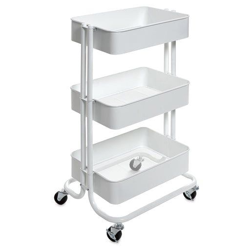 artPOP! 3-Tier Rolling Cart - White View 1