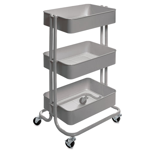 artPOP! 3-Tier Rolling Cart - Gray View 1