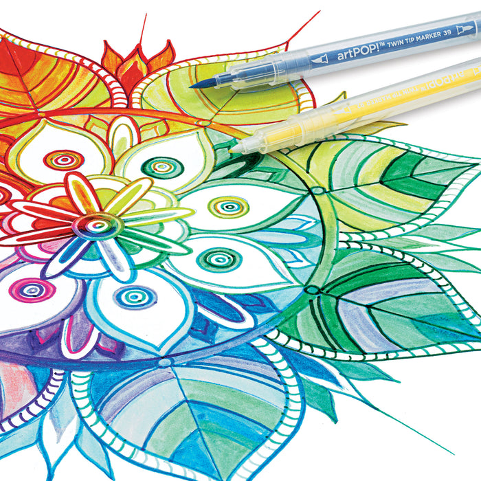 artPOP! Twin Tip Markers - Set of 12 (Artwork created with twin tip markers)