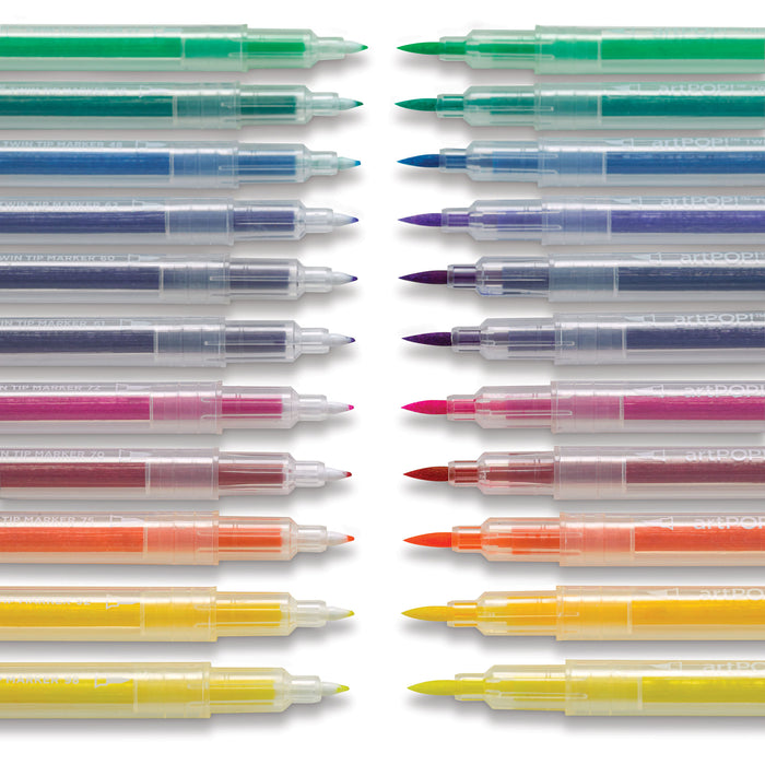 artPOP! Twin Tip Markers - Set of 12 (Wide and fine tips side by side)