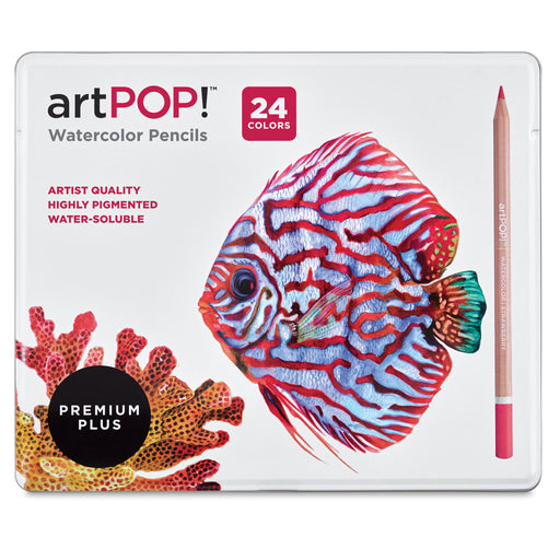 artPOP! Premium Plus Watercolor Pencils - Set of 24 (Front of set) View 2