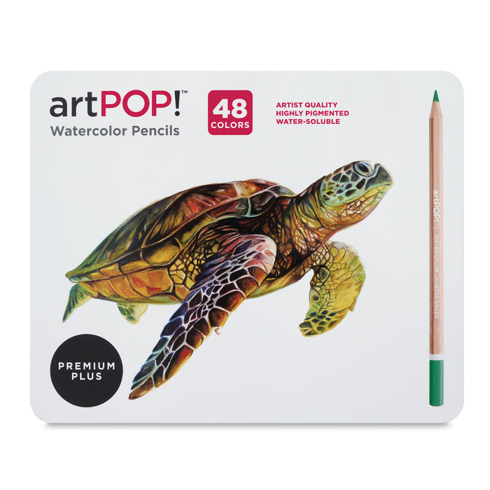 artPOP! Premium Plus Watercolor Pencils - Set of 48 (Front of set)