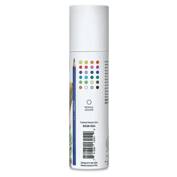 artPOP! Premium Colored Pencils - Set of 24 (back of canister)