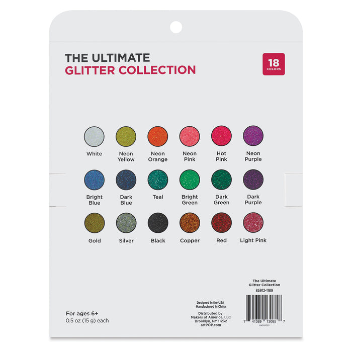 The Ultimate Glitter Collection, back of package