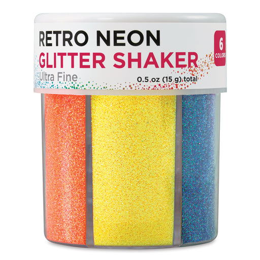 Glitter Shaker - Retro Neon, 0.5 oz View 2