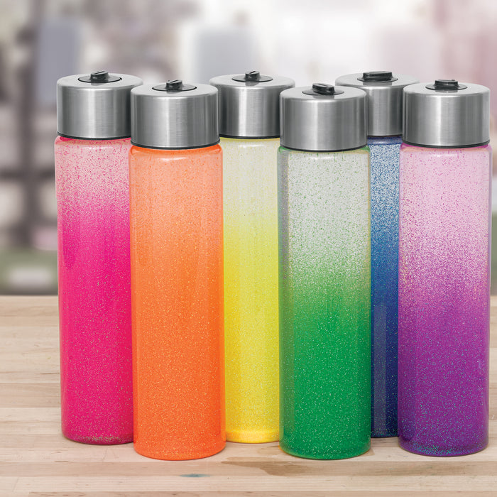 Glitter Shaker - Retro Neon, 0.5 oz, bottles covered with glitter