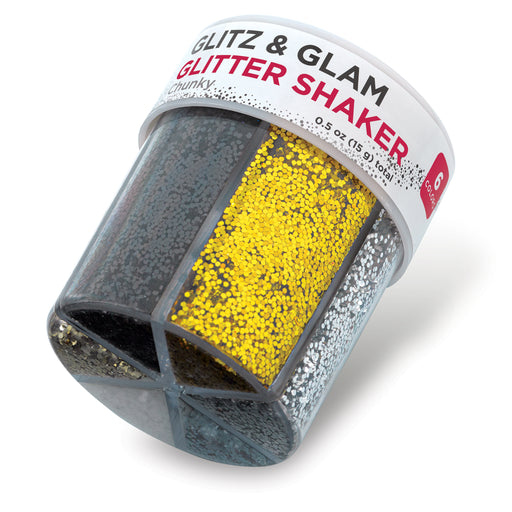 Glitter Shaker - Glitz & Glam, 0.5 oz, side of shaker View 1