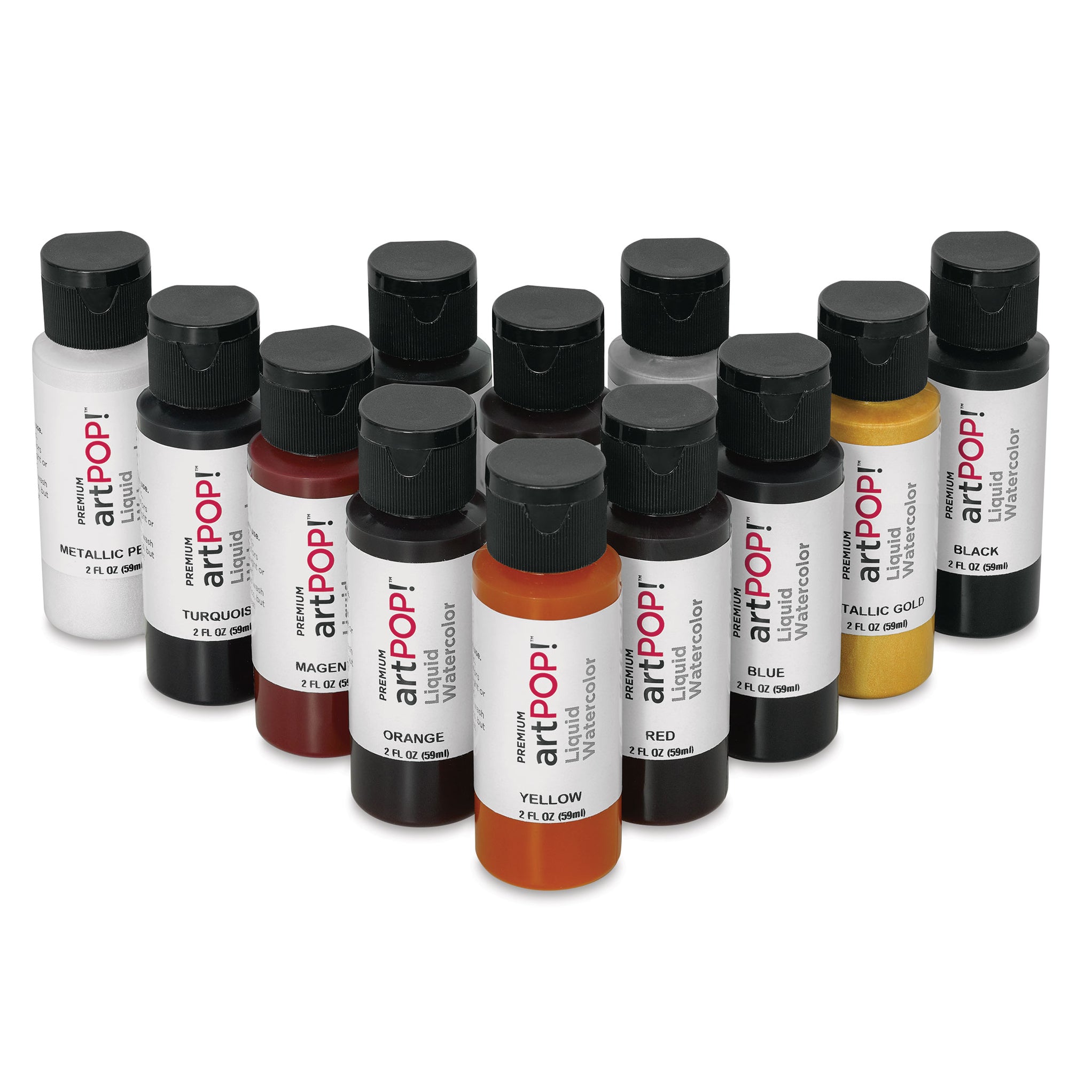 Liquid Watercolors, Set of 12, Primary Colors | artPOP!