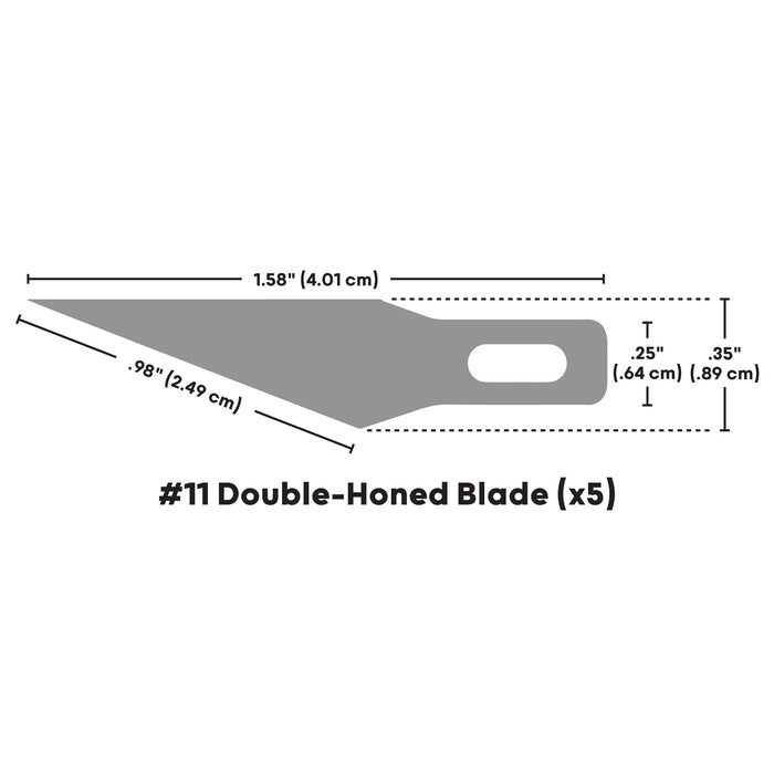 artPOP! #11 Detail Knife Blades, blade dimensions