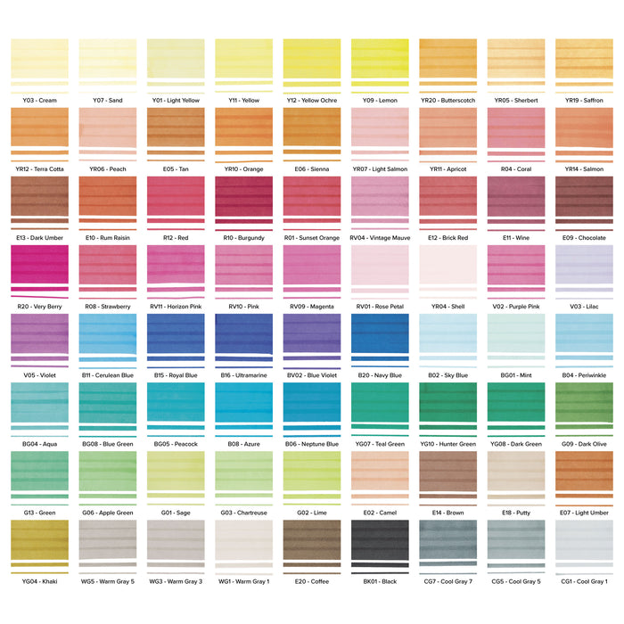 artPOP! Infinity Brush Marker Set - Set of 72, Assorted, swatches