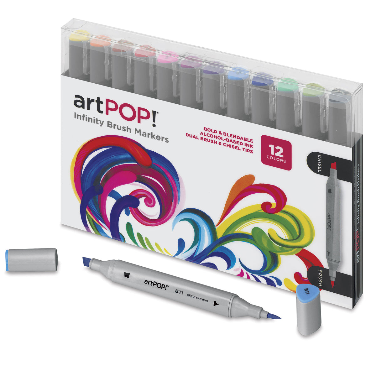Infinity Brush Markers, Set of 12 | artPOP!