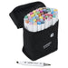 artPOP! Chisel and Brush Dual Tip Alcohol Marker Set - Set of 49, Pastel, single marker next to open packaging