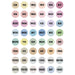 artPOP! Chisel and Brush Dual Tip Alcohol Marker Set - Set of 49, Pastel, color-codes on caps