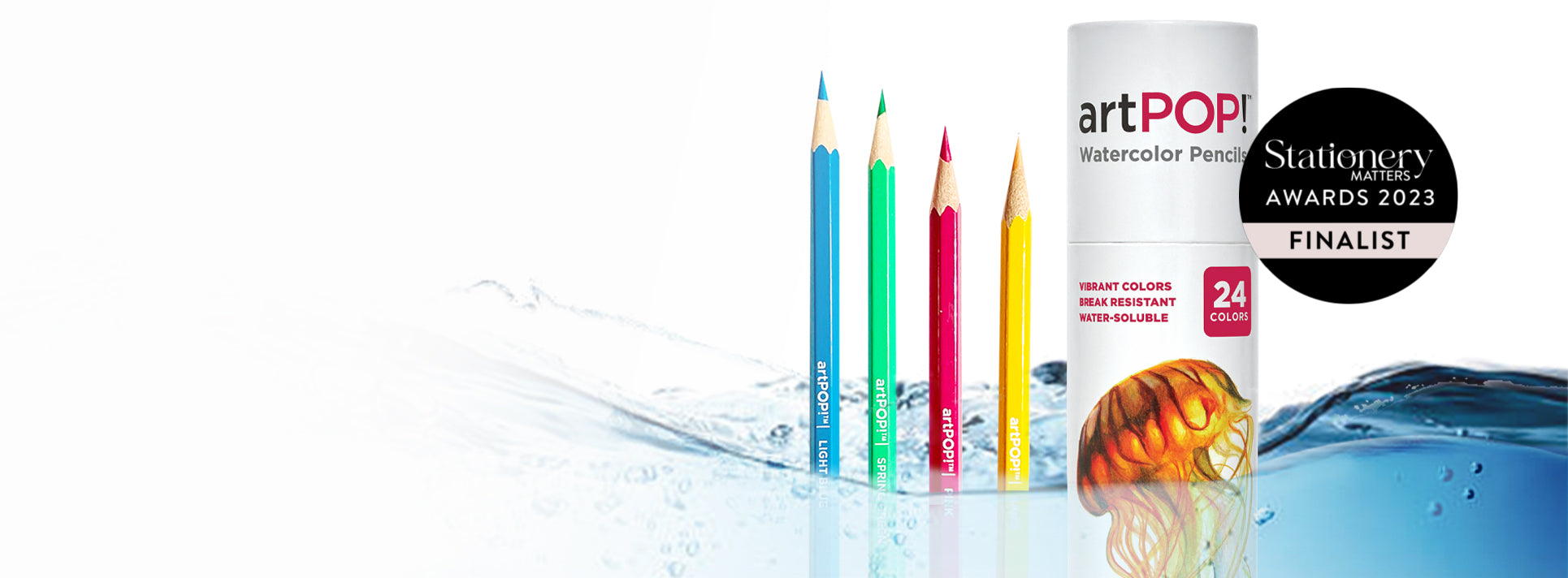 artPOP! Watercolor Pencils. Stationery Matters Awards 2023 Finalist.