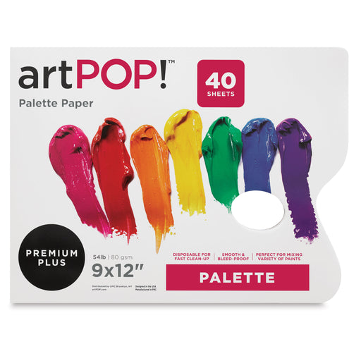 artPOP! Palette Paper - 9" x 12", 40 Sheets (front cover of palette paper) View 2