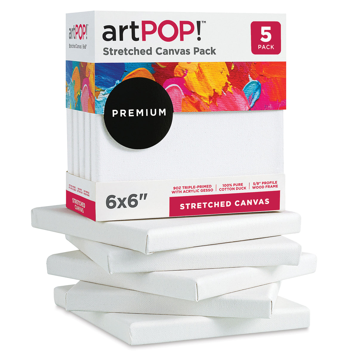 8 x 10 Artist Series Stretch Cotton Canvas - Stretched Canvas - Art Supplies & Painting