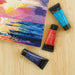 artPOP! Heavy Body Acrylic Paints - Set of 24 (Phthalo Blue, Naphthol Red, and Ceruluean Blue with painting)