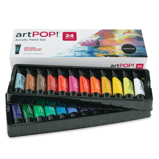 artPOP! Heavy Body Acrylic Set - Set of 24, 22 ml Tubes (Set in packaging) View 1