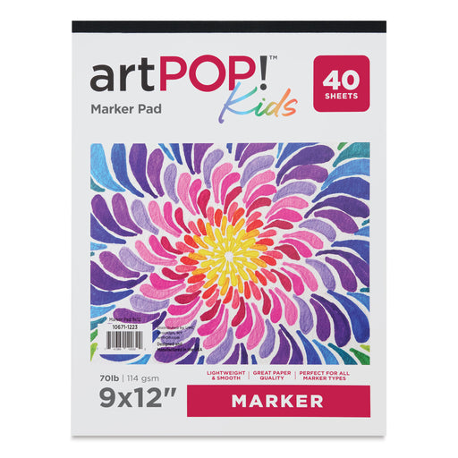 artPOP! Kids Marker Pad - 9" x 12", 40 Sheets (front cover of the pad) View 2