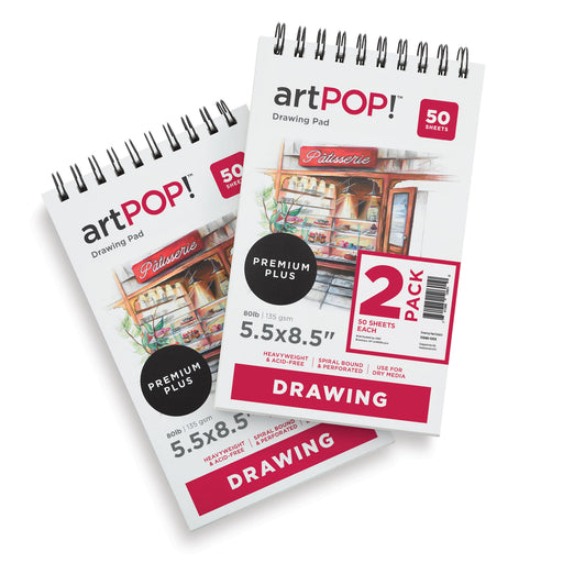 artPOP! Drawing Pads - 5.5" x 8.5", Pkg of 2 View 1