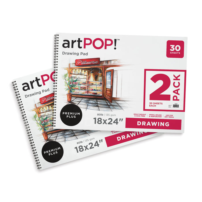 artPOP! Drawing Pads - 18" x 24", Pkg of 2