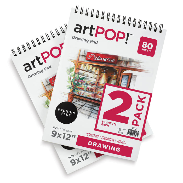 artPOP! Drawing Pads - 9" x 12", Pkg of 2