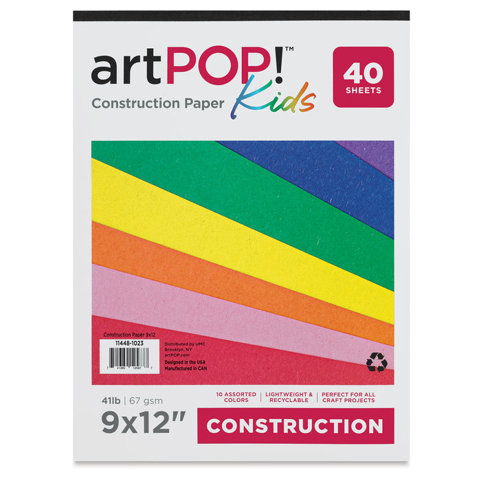 artPOP! Kids Construction Paper Pad (front of package)