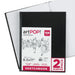artPOP! Hardbound Sketchbook - 8.5" x 11", Pkg of 2 (sketchbook on top of open sketchbook)