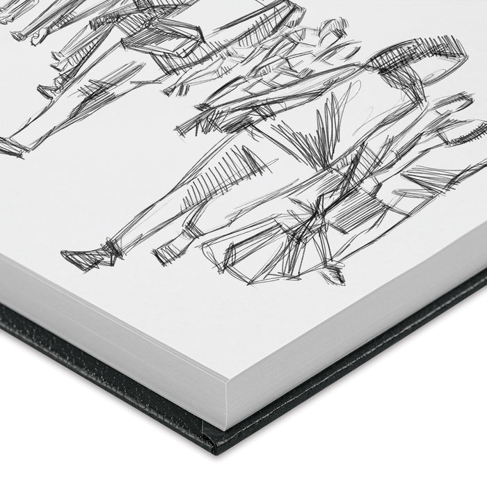 8.5 x 11 Black Hardbound Sketchbook - Drawing Paper Pads - Art Supplies & Painting