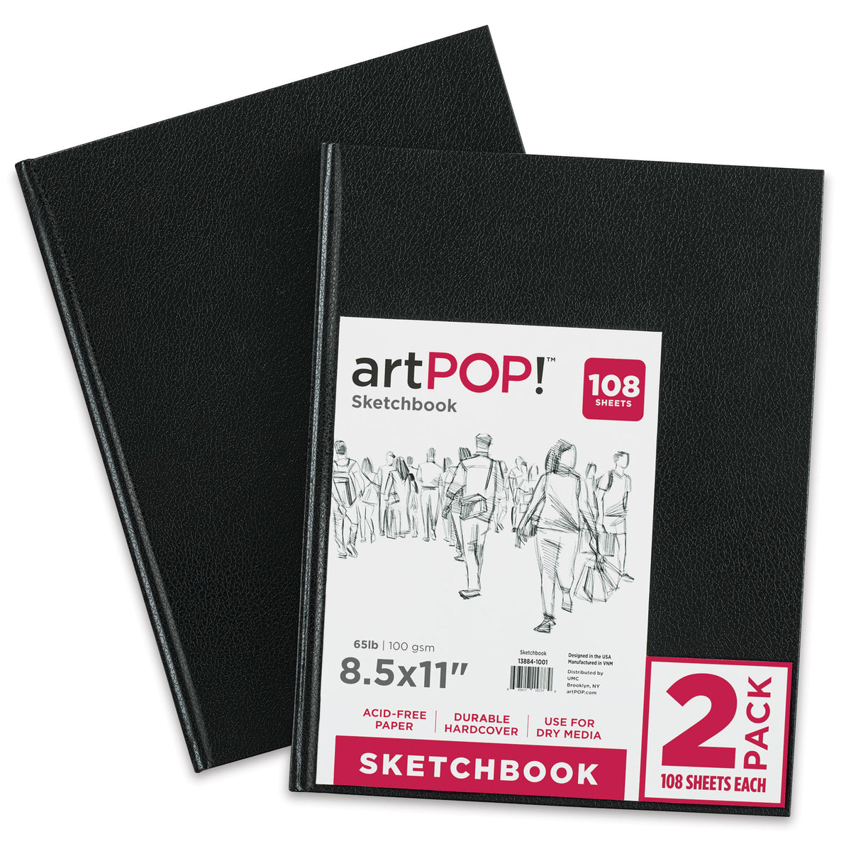Blank Books With Hardcover For Kids, Drawing Paper Pad (8.5 X 11 In, 3  Pack)